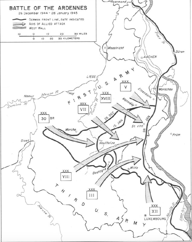 Recovering from the German Ardennes counteroffensive
