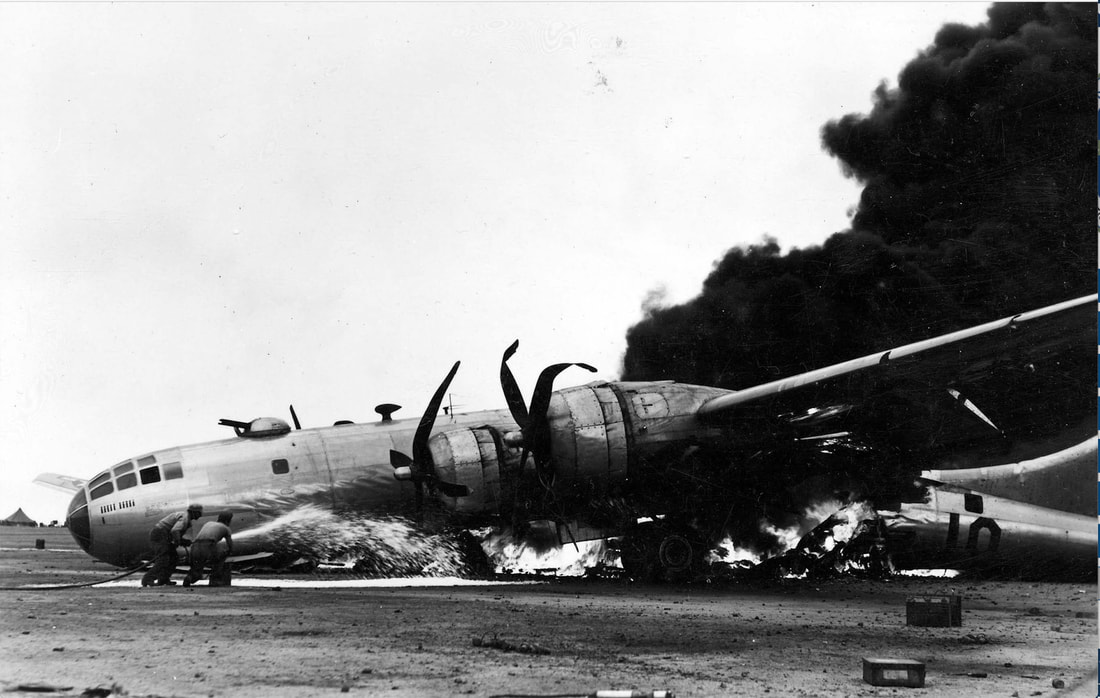 Crashed B-29 at Iwo Jima
