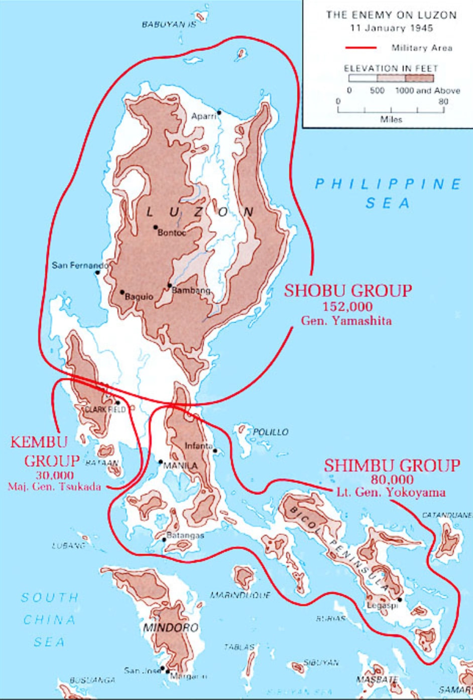 January 1945 - Enemy Forces on Luzon