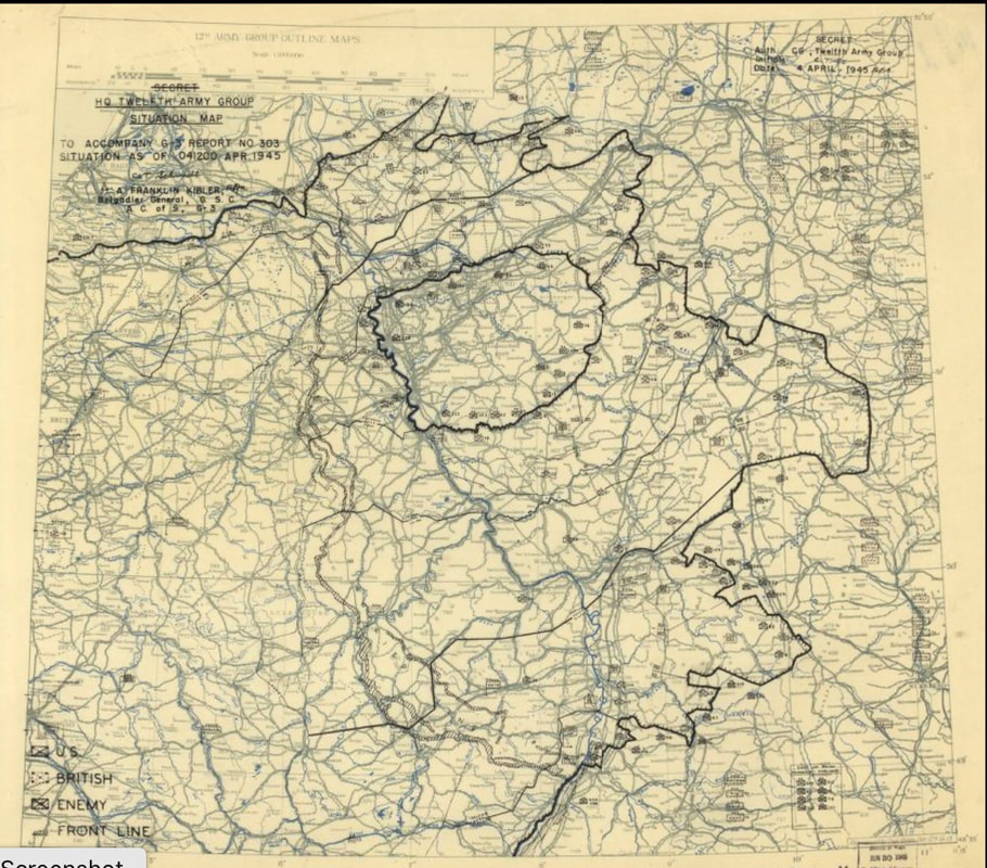 The ETO Situation Map, 4 April 1945