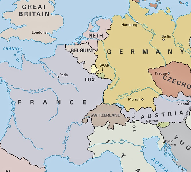 Western Europe before WWII