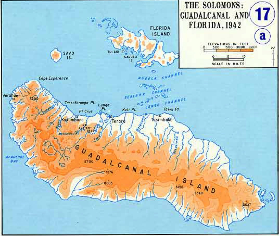 Guadalcanal Area in 1942