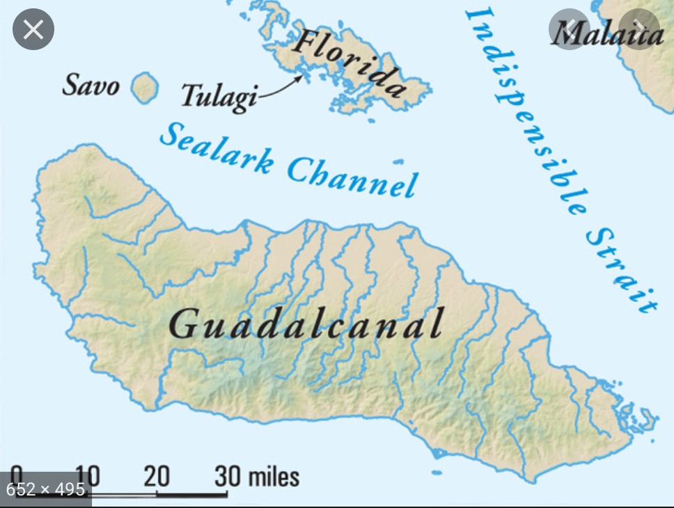 Guadalcanal Area Physical Map