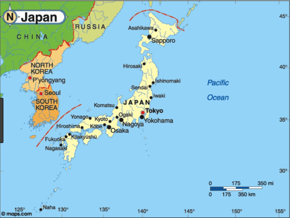 Japan and Surrounding Nations