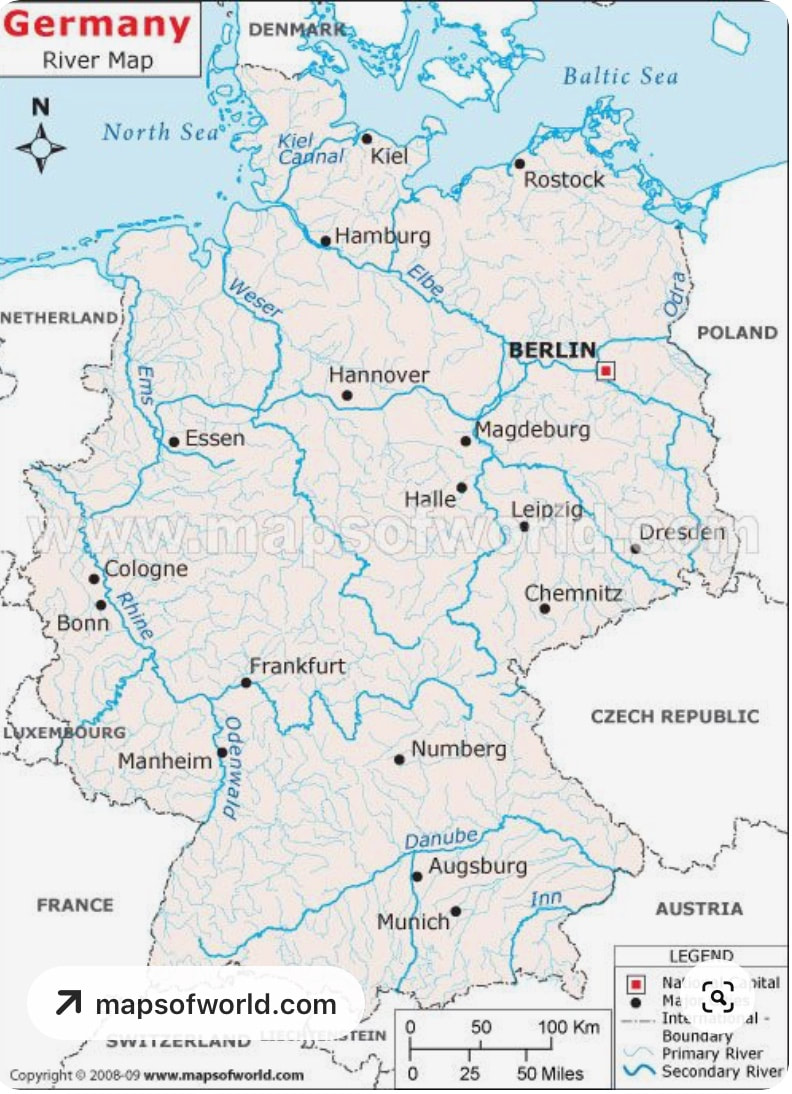 Map of Germany today