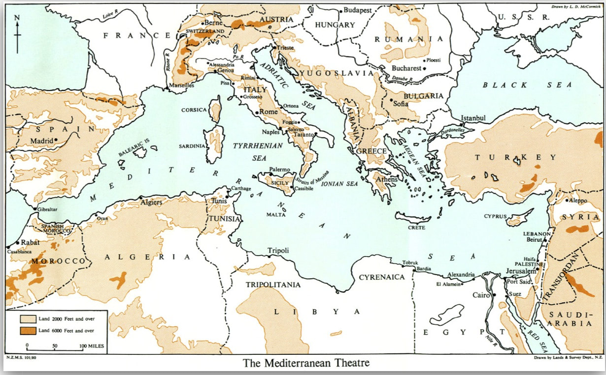 The Mediteranean and Nearby Countries