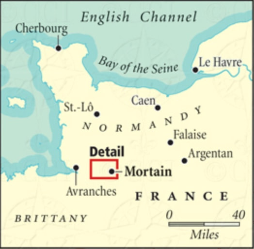 Normandy Area Index Map