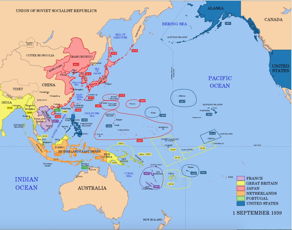 The Pacific Area - 1939
