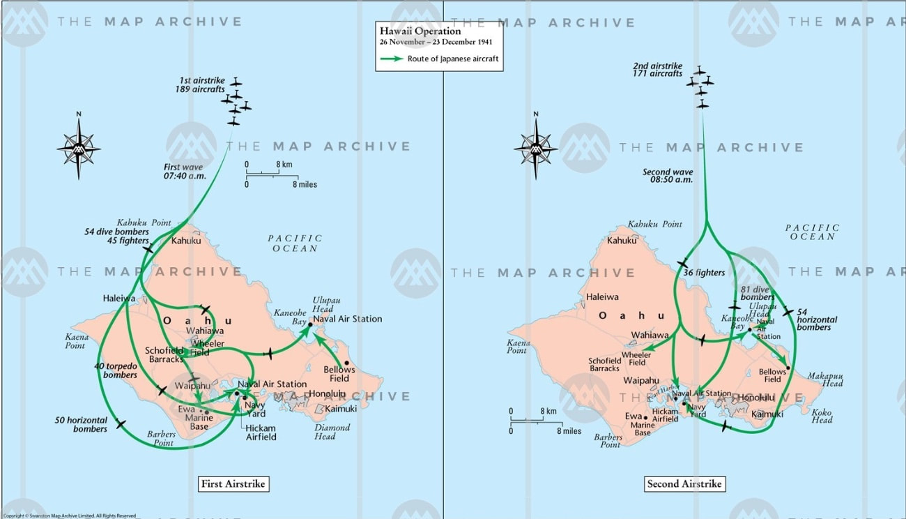 The Air Attack on Oahu