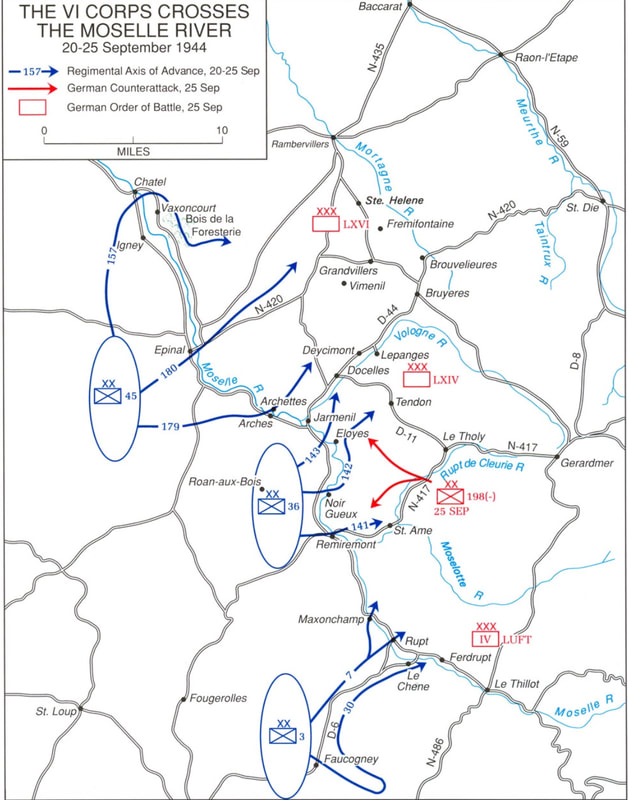 VI Corps Crosses the Moselle River