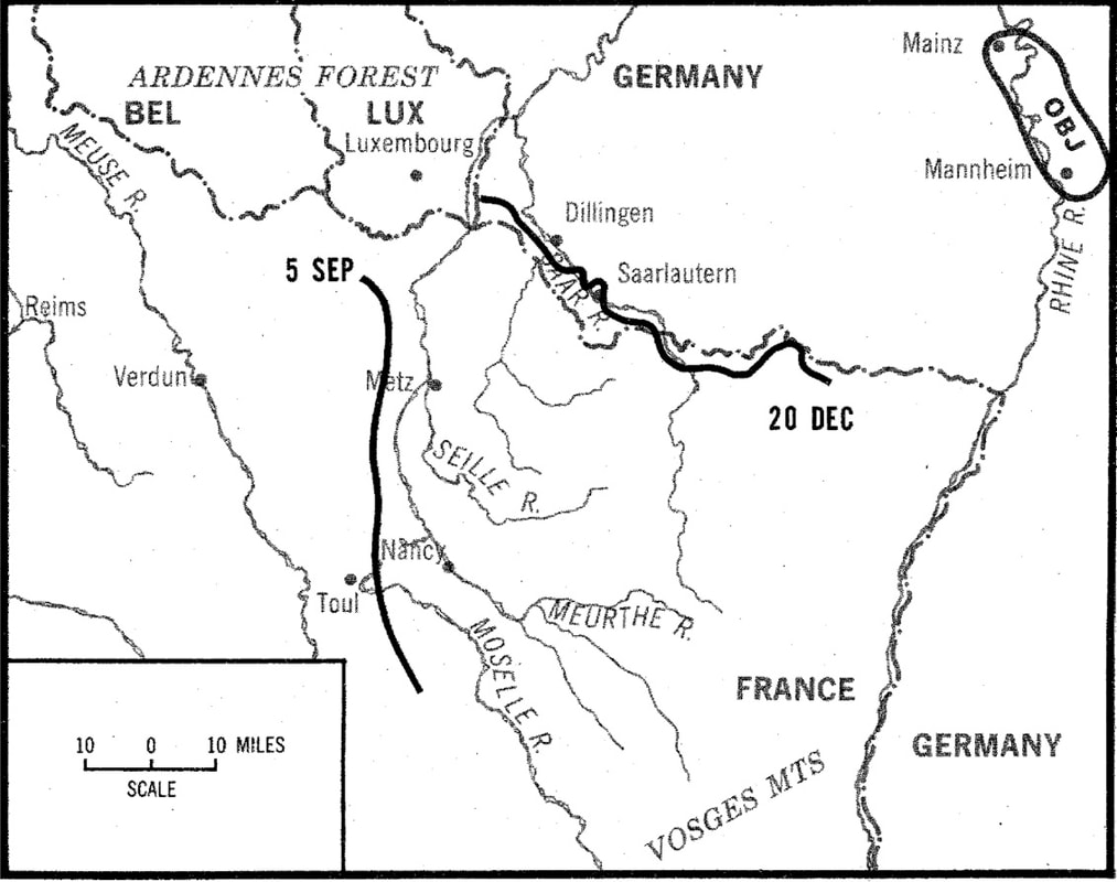 The Third Army in Lorraine - Overview Map