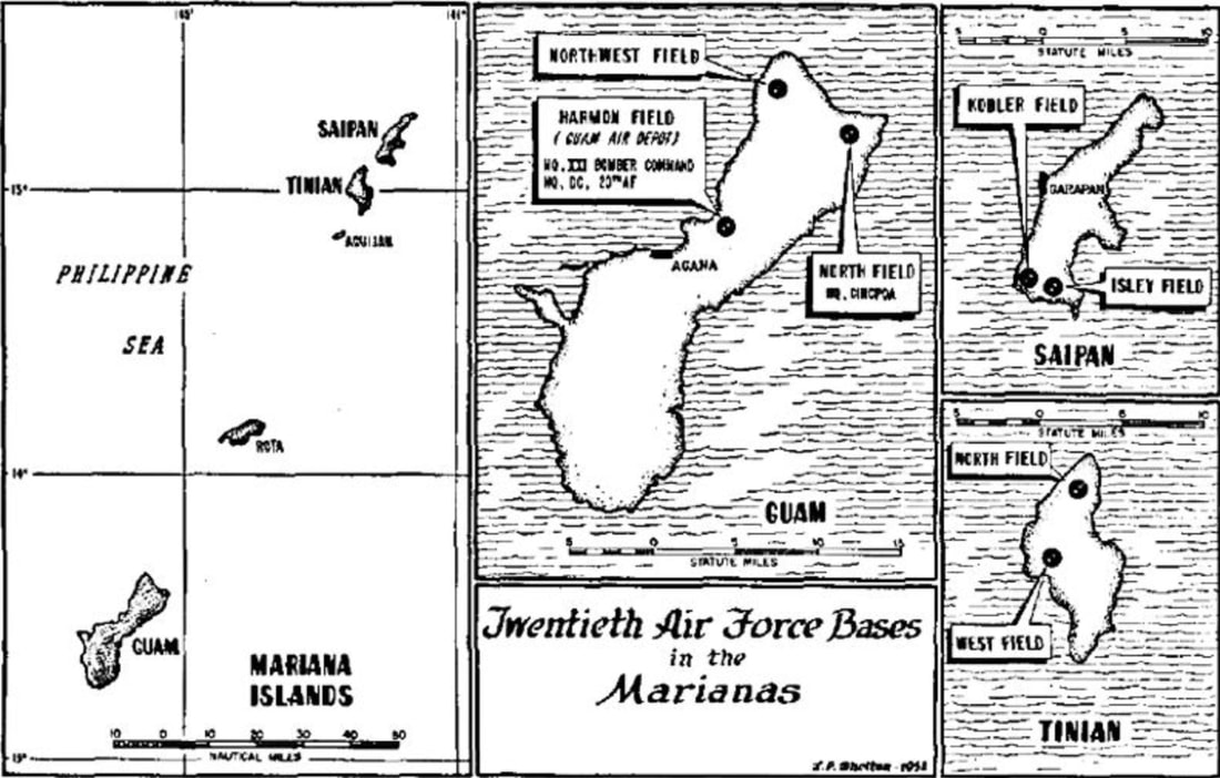 XXI Bomber Command Mariana Islands Airfields
